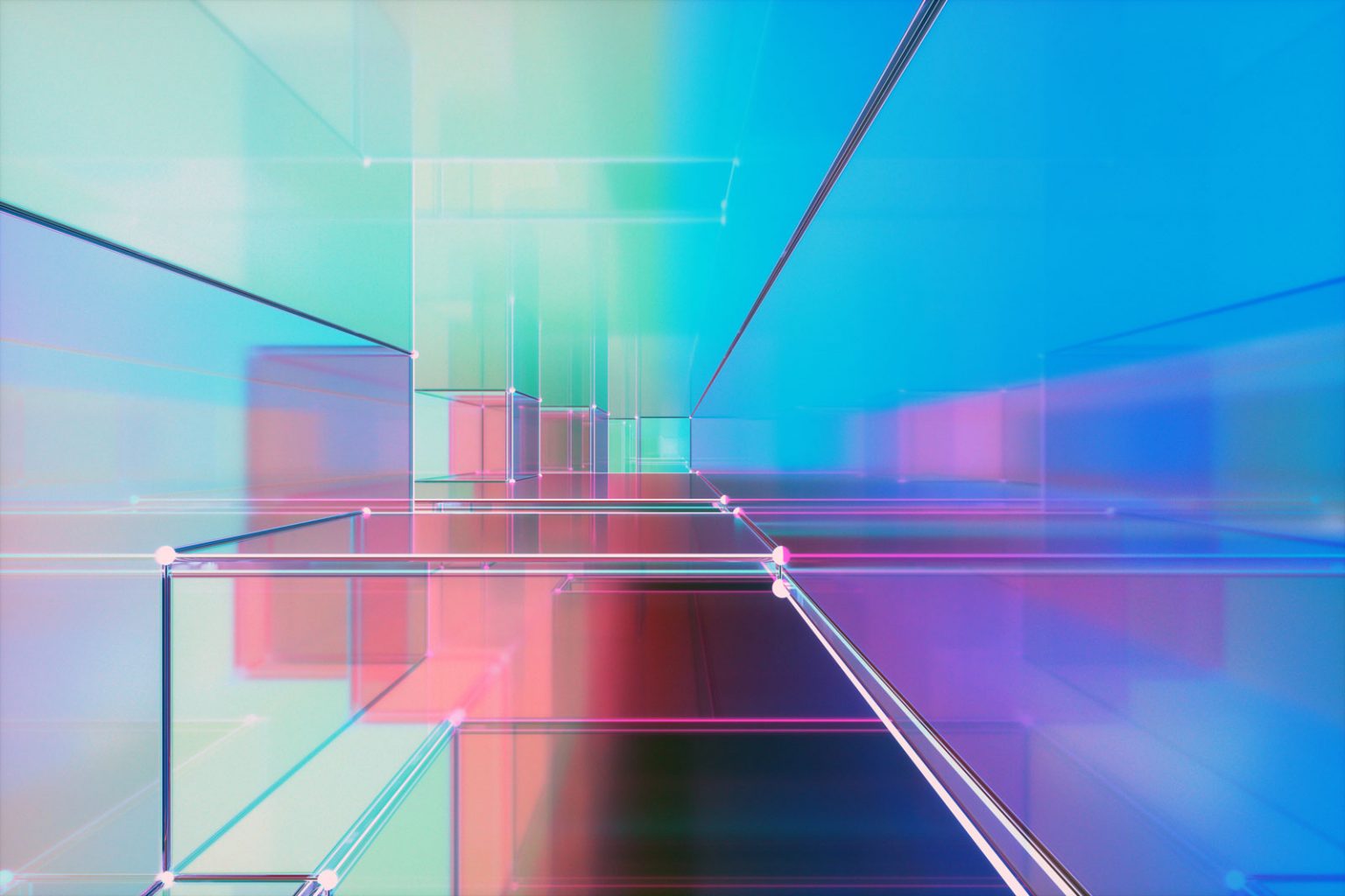 Imagem colorida com formas geométricas