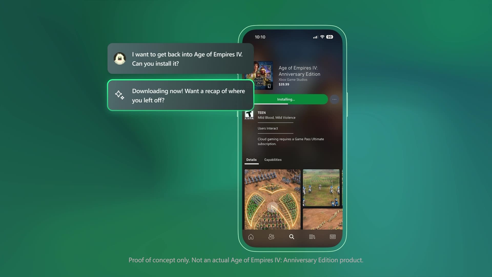 Prueba de concepto de Copilot for Gaming en Age of Empires IV.
