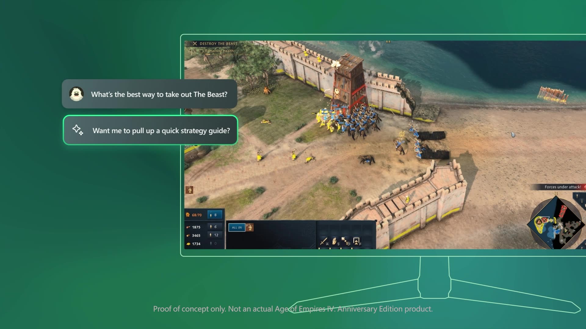 Prueba de concepto de Copilot for Gaming en Age of Empires IV. 